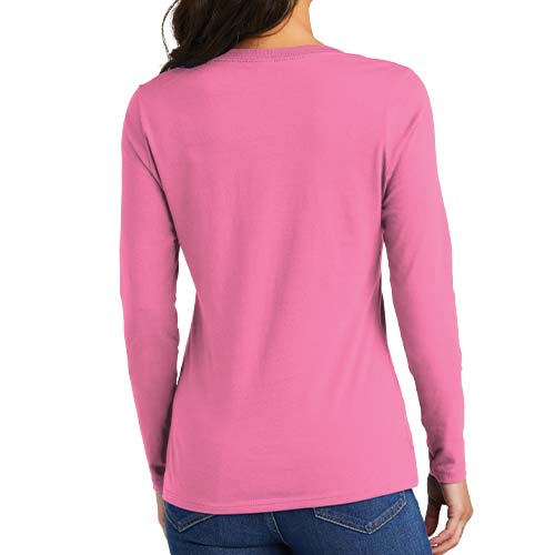 Ladies Long Sleeve V-Neck